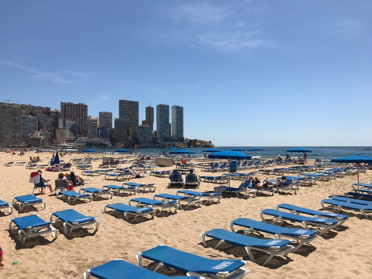 Apartamento Torre Yago Primera Linea Playa Benidorm Con Wi-Fi & Ac Kültér fotó